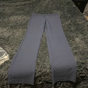 Express editor slacks black and blue plaid.  2L